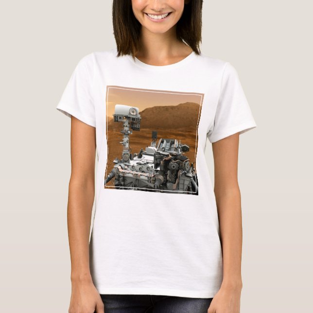 Mars Science Laboratory Curiosity Rover. 3 T Shirt (Framsida)