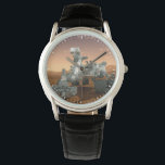 Mars Science Laboratory Curiosity Rover. 4 Armbandsur<br><div class="desc">Artists idé om mars Science Laboratory Curiosity Rover, en mobil robot för att undersöka Mars tidigare eller nuvarande förmåga att upprätthålla mikrobiellt liv. I bild utreder roven ett sten på Mars med en uppsättning verktyg i slutet av rovens arm, som sträcker sig omkring 7 fot. Två instrument vid arm kan...</div>