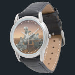 Mars Science Laboratory Curiosity Rover. 4 Armbandsur<br><div class="desc">Artists idé om mars Science Laboratory Curiosity Rover, en mobil robot för att undersöka Mars tidigare eller nuvarande förmåga att upprätthålla mikrobiellt liv. I bild utreder roven ett sten på Mars med en uppsättning verktyg i slutet av rovens arm, som sträcker sig omkring 7 fot. Två instrument vid arm kan...</div>