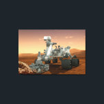 Mars Science Laboratory Curiosity Rover. 4 Canvastryck<br><div class="desc">Artists idé om mars Science Laboratory Curiosity Rover, en mobil robot för att undersöka Mars tidigare eller nuvarande förmåga att upprätthålla mikrobiellt liv. I bild utreder roven ett sten på Mars med en uppsättning verktyg i slutet av rovens arm, som sträcker sig omkring 7 fot. Två instrument vid arm kan...</div>