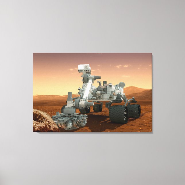 Mars Science Laboratory Curiosity Rover. 4 Canvastryck (Framsida)