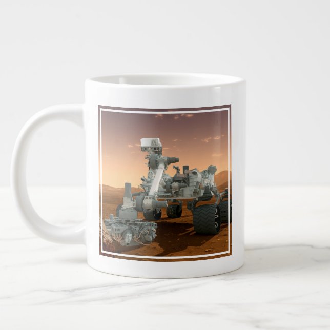 Mars Science Laboratory Curiosity Rover. 4 Jumbo Mugg (Vänster)