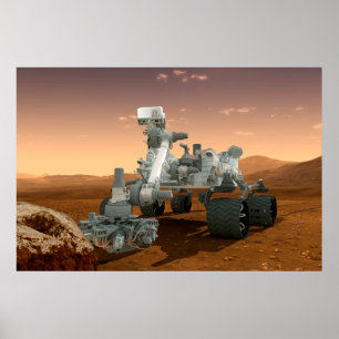 Mars Science Laboratory Curiosity Rover. 4 Poster