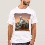 Mars Science Laboratory Curiosity Rover. 4 T Shirt<br><div class="desc">Artists idé om mars Science Laboratory Curiosity Rover, en mobil robot för att undersöka Mars tidigare eller nuvarande förmåga att upprätthålla mikrobiellt liv. I bild utreder roven ett sten på Mars med en uppsättning verktyg i slutet av rovens arm, som sträcker sig omkring 7 fot. Två instrument vid arm kan...</div>
