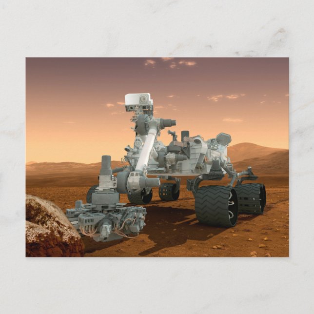 Mars Science Laboratory Curiosity Rover. 4 Vykort (Framsida)
