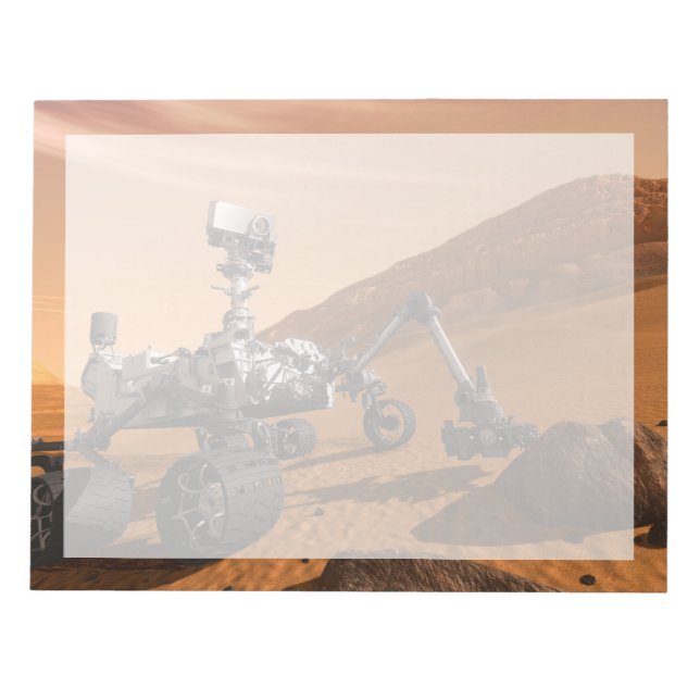 Mars Science Laboratory Curiosity Rover. Anteckningsblock (Framsida)
