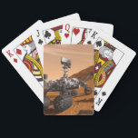 Mars Science Laboratory Curiosity Rover. Casinokort<br><div class="desc">Artist concept of Mars Science Laboratory Curiosity rover, a mobile robot for investigating Mars' past or present ability to sustain microbial life. In this picture, the rover examines a rock on Mars with a set of tools at the end of the rover's arm, which extends about 7 feet. Two instruments...</div>