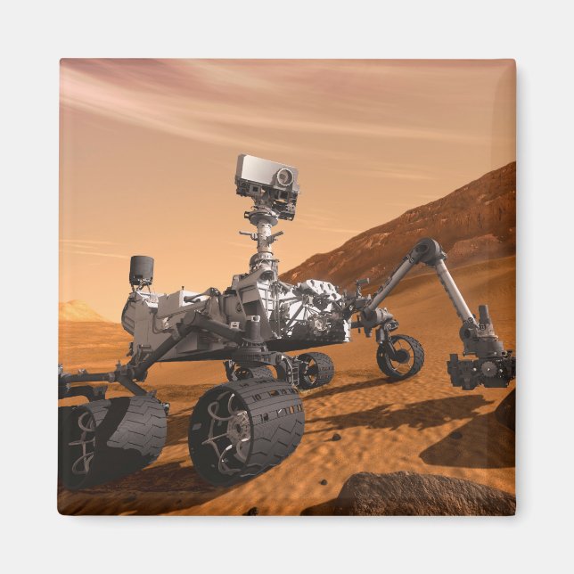 Mars Science Laboratory Curiosity Rover. Magnet (Framsidan)