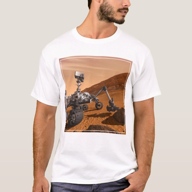 Mars Science Laboratory Curiosity Rover. T Shirt (Framsida)