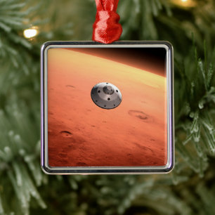 Mars Science Laboratory närmar sig Mars. Julgransprydnad Metall