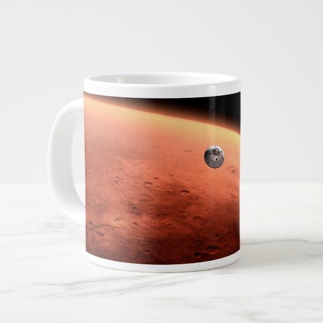Mars Science Laboratory närmar sig Mars. Jumbo Mugg (Framsida vänster)
