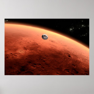 Mars Science Laboratory närmar sig Mars. Poster