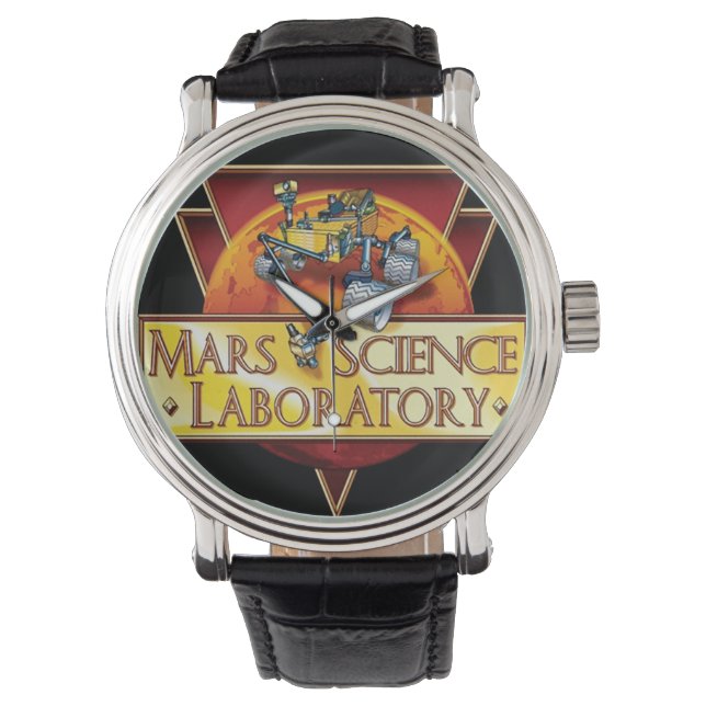 Mars Science Laboratory Uppdragslogo Armbandsur (Framsida)