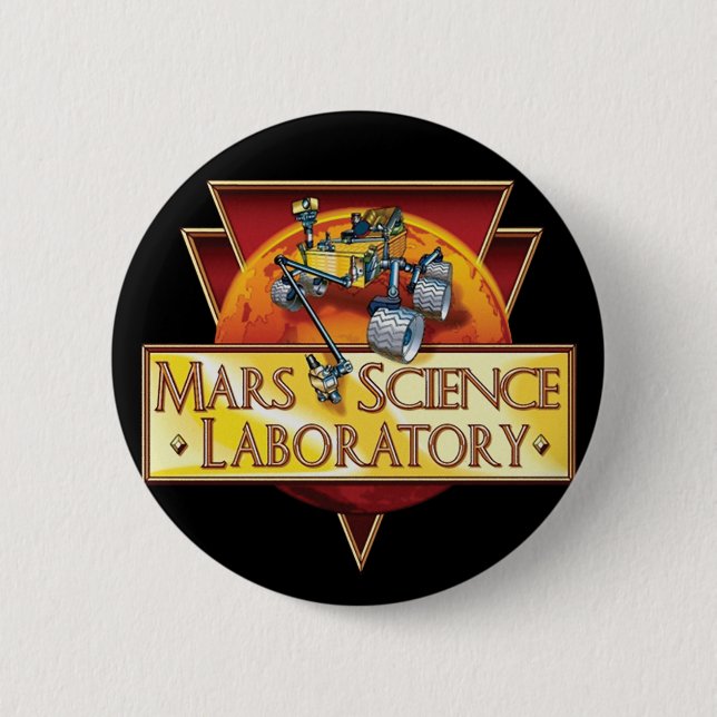 Mars Science Laboratory Uppdragslogo Knapp (Framsida)
