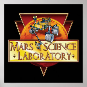 Mars Science Laboratory Uppdragslogo Poster