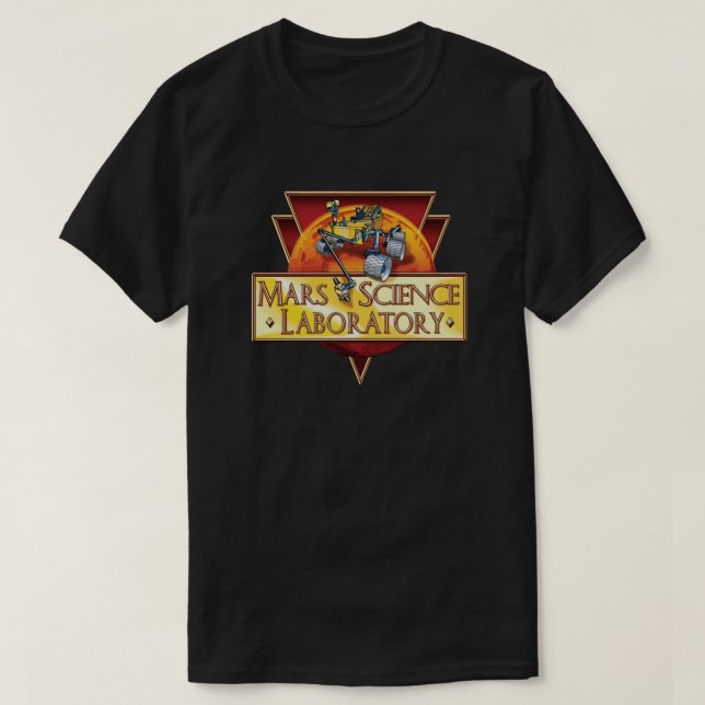 Mars Science Laboratory Uppdragslogo T Shirt (Design framsida)