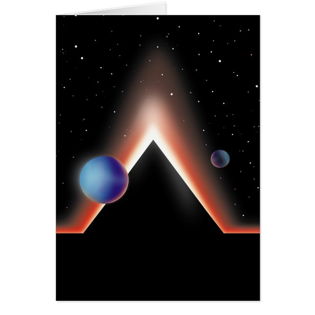 Mars-slätterna Hälsningskort (Framsidan)