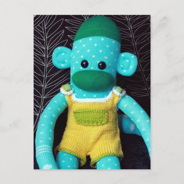 Mars Sock Monkey Postkort - Stuart Vykort (Framsida)