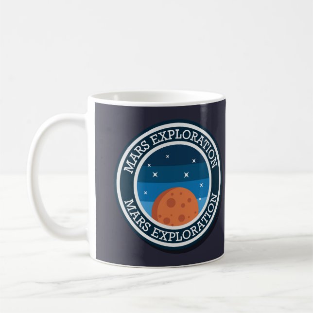 Mars/Space Exploration Kaffemugg (Vänster)