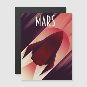 Mars Starship Art Deco Rymdkonst
