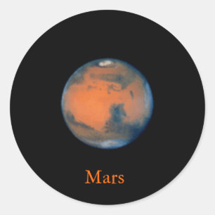 Mars Sticker Runt Klistermärke