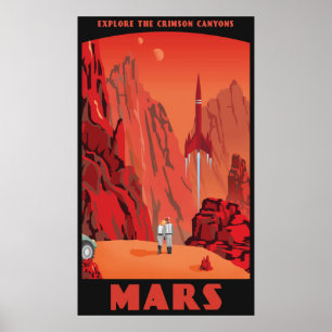 Mars - stort format poster
