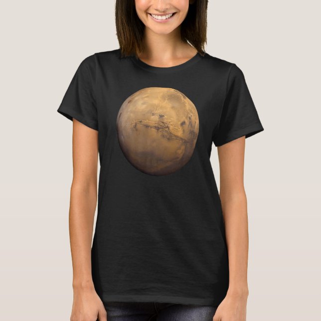 Mars the red world   t shirt (Framsida)