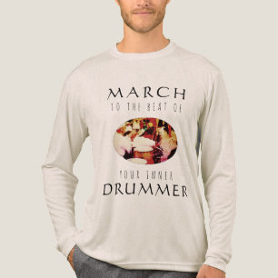 "Mars till Inner Drummer" Red Guld inspiration T Shirt