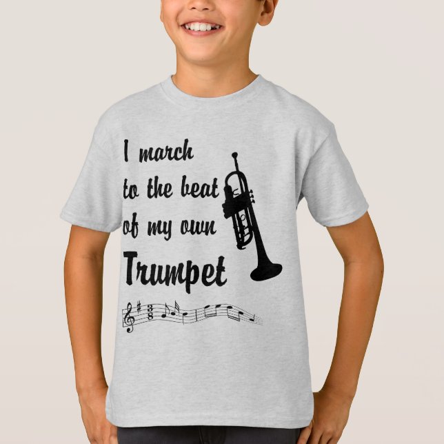 Mars till takten: Trumpet T Shirt (Framsida)