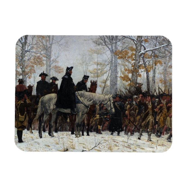 Mars till Valley Forge av William B. T. Trego Magnet (Horisontell)
