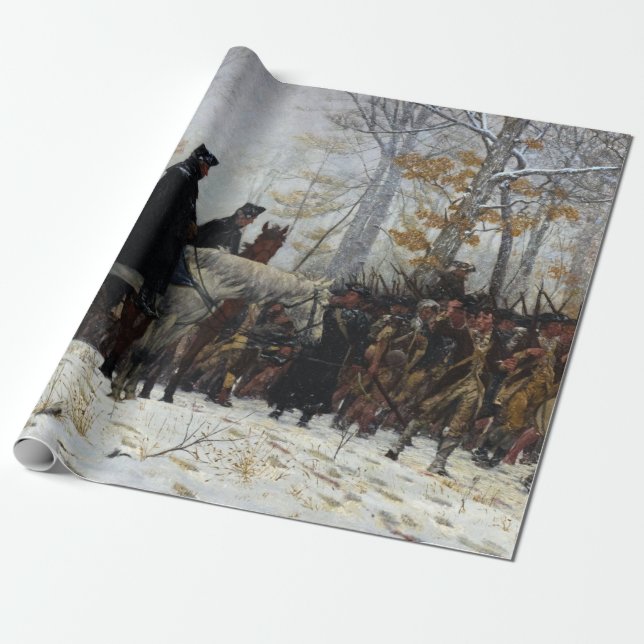 Mars till Valley Forge av William B. T. Trego Presentpapper (Utrullad)