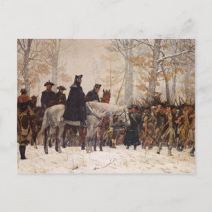 Mars till Valley Forge - William Trego (1883) Vykort