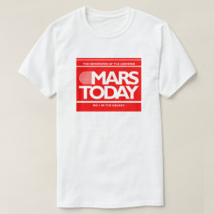 Mars Today Newspaper Funny SciFi Graphic Tröja