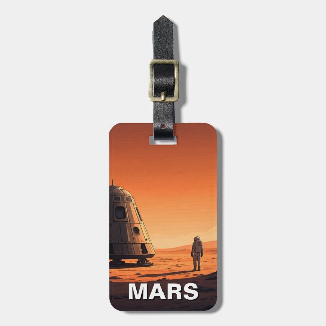 Mars Travel Bagagebricka (Vertikal Framsida)