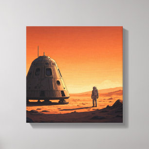 Mars Travel Canvastryck