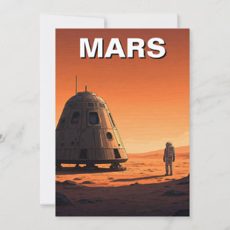 Mars Travel Julkort