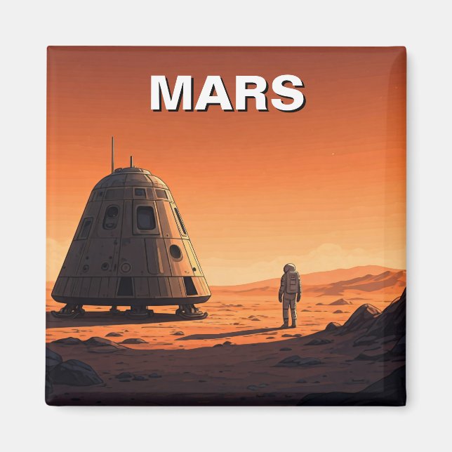 Mars Travel Magnet (Framsidan)