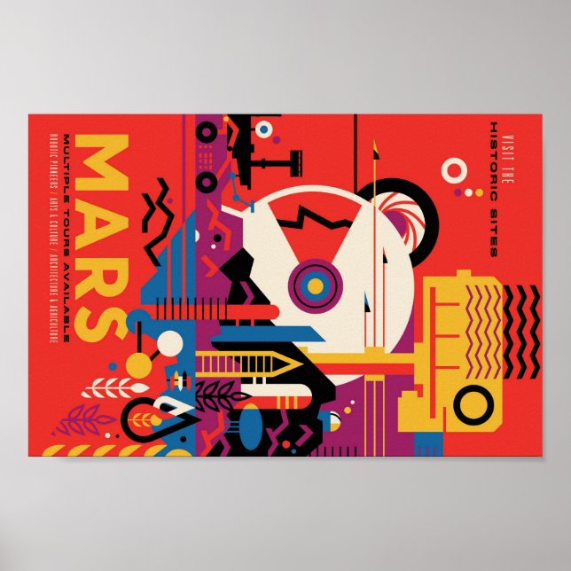 Mars Travel Poster (Framsidan)