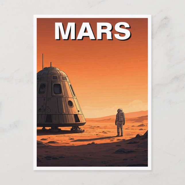 Mars Travel Vykort (Framsida)