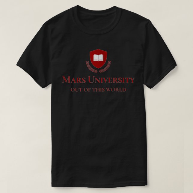 Mars Universiteten Mars Athletics Occupy Mars Zip T Shirt (Design framsida)