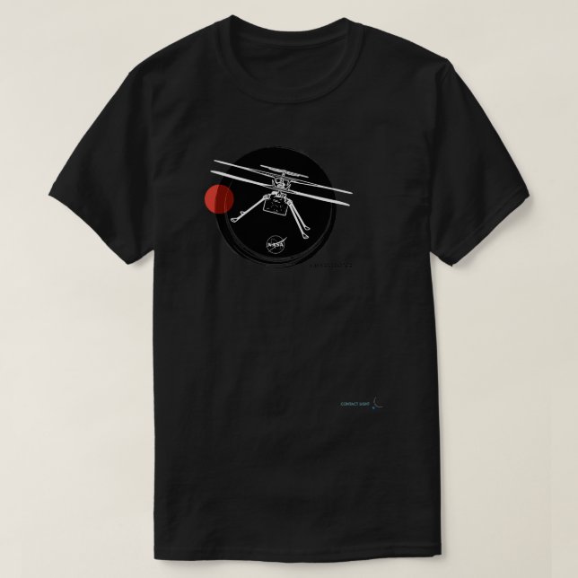 Mars Uppdrag 2021 Perseverance Ingenuity 2 T Shirt (Design framsida)