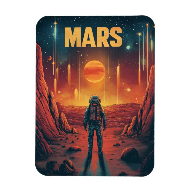 Mars : Utforska Röda planeten Magnet (Vertikal)