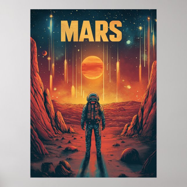 Mars : Utforska Röda planeten Poster (Framsidan)