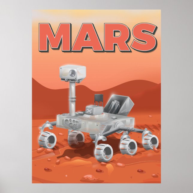 Mars-utforskningsrobot Poster (Framsidan)