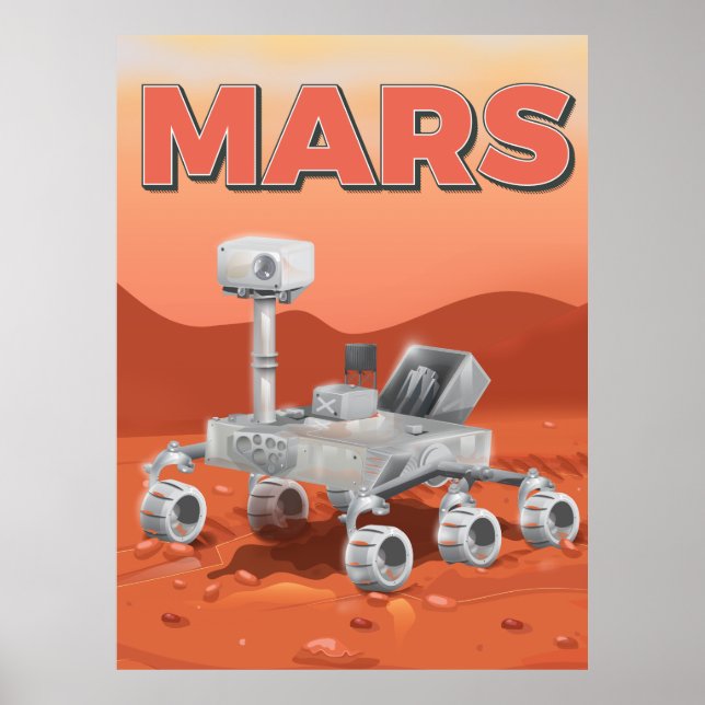 Mars-utforskningsrobot Poster (Framsidan)