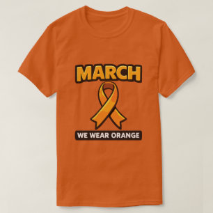 Mars Vi Bär Orange Medvetandesnibb T Shirt