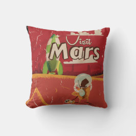 Mars Vintage Resematerial Affisch Kudde