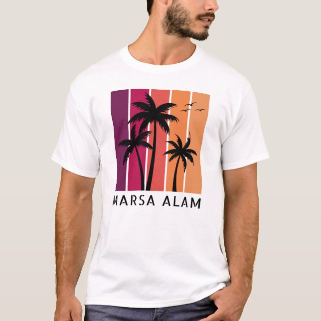 Marsa Alam Vintage Sunset T-Shirt (Framsida)