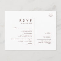 Marsala Autumn Blommigt White Menu Choice OSA kort