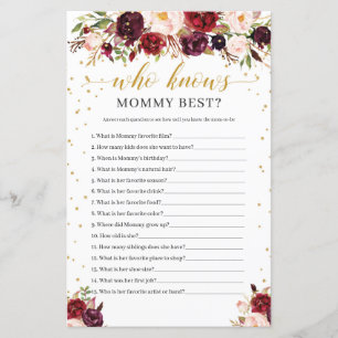 Marsala blommigt boho som känner mamma best-match